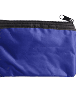 Zippered Pouch with Split Ring | Blue | STD