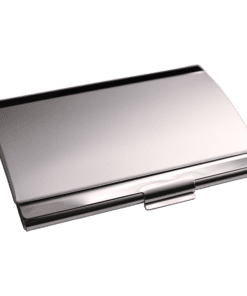 2-Tone Metal Business Card Case | Silver | STD