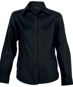 Brushed Cotton Twill Blouse Long Sleeve Ladies