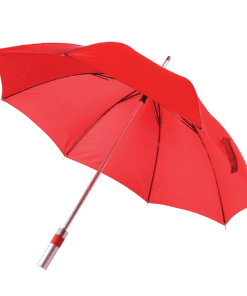 8 Panel Umbrella with Color Accented Handle | Red | STD