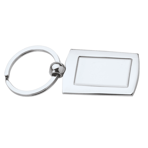 Metal Keychain with for Dome | Silver | STD