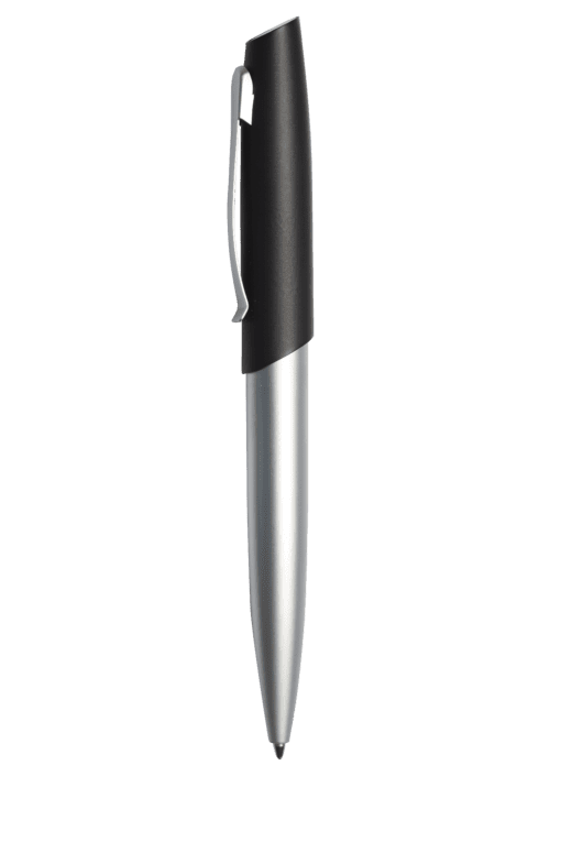 Two Tone Ballpoint Pen | Silver/Black | STD