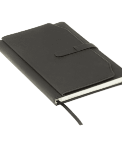 A5 Notebook with Outer Pouch | Black | STD