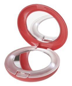 Mirror with 2 LED Light | Red | STD