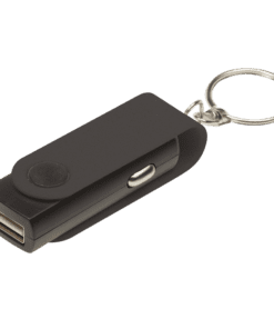 Swivel Phone Car Charger Keychain