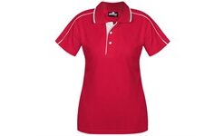 Ladies California Golf Shirt - Red