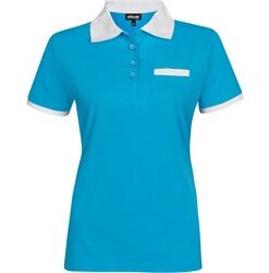 Ladies Caliber Golf Shirt - Aqua