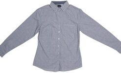 Ladies Long Sleeve Lisbon Shirt - Charcoal