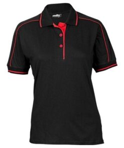 Trendsetter Ladies Golfer - Black And Red