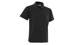 Mens Melrose Heavyweight Golf Shirt - Black
