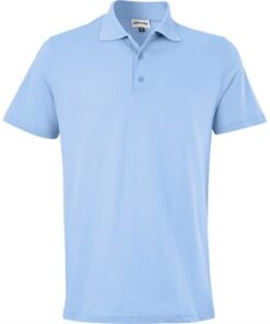 Mens Michigan Golf Shirt - Light Blue