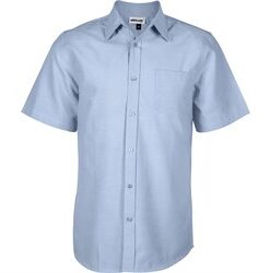 Mens Short Sleeve Oxford Shirt - Light Blue
