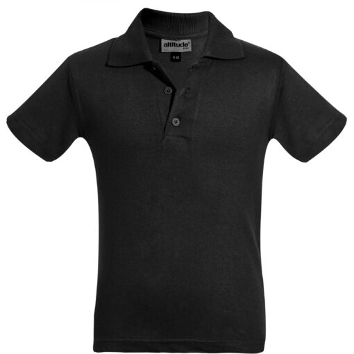 Kids Michigan Golf Shirt - Black