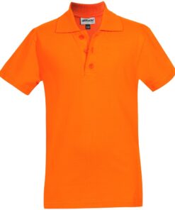 Kids Michigan Golf Shirt - Orange