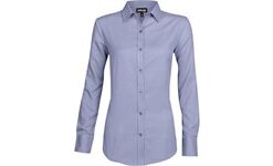 Ladies Long Sleeve Nottingham Shirt - Navy