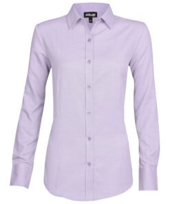 Ladies Long Sleeve Nottingham Shirt - Purple
