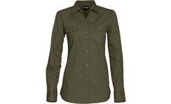 Ladies Long Sleeve Oryx Bush Shirt - Military Green