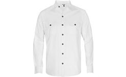 Mens Long Sleeve Oryx Bush Shirt -White