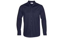 Mens Long Sleeve Seattle Twill Shirt - Navy
