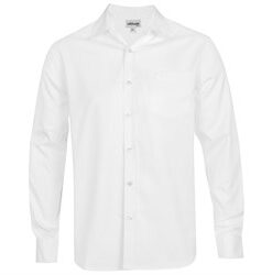 Mens Long Sleeve Seattle Twill Shirt -White