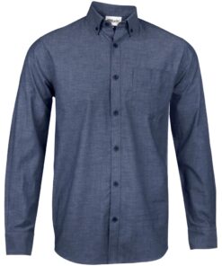 Mens Long Sleeve Viscount Shirt - Navy