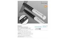 Alex Varga Pandora Ball Pen & Rollerball Set - Black