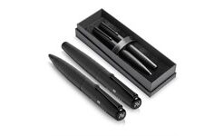Alex Varga Galexia Ball Pen & Rollerball Set - Black