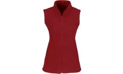 Ladies Yukon Micro Fleece Bodywarmer - Red