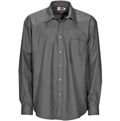Mens Long Sleeve Washington Shirt - Grey