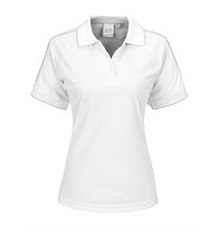Ladies Resort Golf Shirt -White