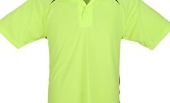 Kids Splice Golf Shirt - Lime