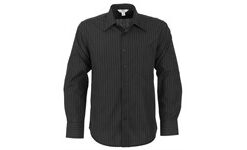 Ladies Short Sleeve Huntington Shirt - White with Navy