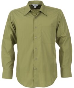 Mens Long Sleeve Metro Shirt - Green