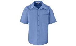 Mens Short Sleeve Micro Check Shirt