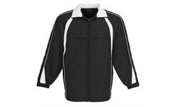 Unisex Splice Track Top - Black White