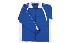 Unisex Splice Track Top - Royal Blue White