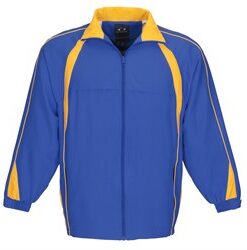 Unisex Splice Track Top - Royal Blue Yellow