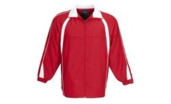 Unisex Splice Track Top - Red White