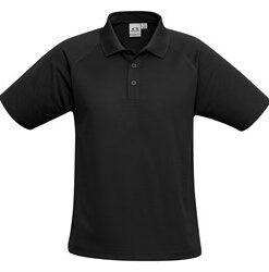 Kids Sprint Golf Shirt - Black