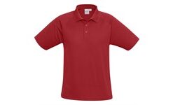 Kids Sprint Golf Shirt - Red