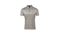 Mens Streak Golf Shirt - Grey