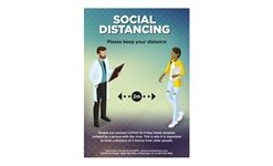 Saturn A1 Social Distance Poster (Set of 3)