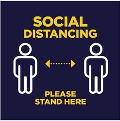 Mercury Covid-19 Square Laminated Floor Vinyl Men (Set of 3)