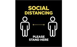 Jupiter COVID-19 Square Laminated Anti-Slip Floor Vinyl (Set of 8)