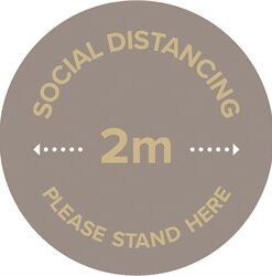 Sirius COVID-19 Round Laminated Anti-Slip Floor Vinyl (Set of 8)