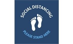 Kepler COVID-19 Square Laminated Anti-Slip Floor Vinyl (Set of 8)