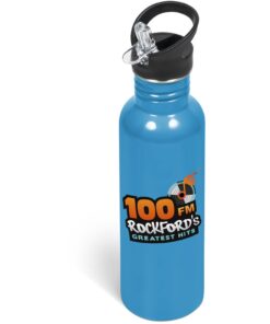 Ventura Flip Valve Lid Water Bottle - Light Blue