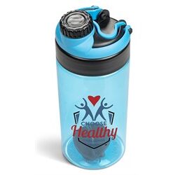 Gianna Water Bottle Protein Shaker - 600ml - Cyan