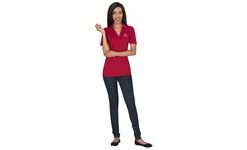 Ladies Jepson Golf Shirt - Red