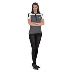 Ladies Vesta Golf Shirt - Grey